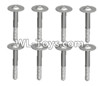 Wltoys 10428-E 2.6x15-PWB W8 screws with lower half tooth(8pcs)-10428-D.0694
